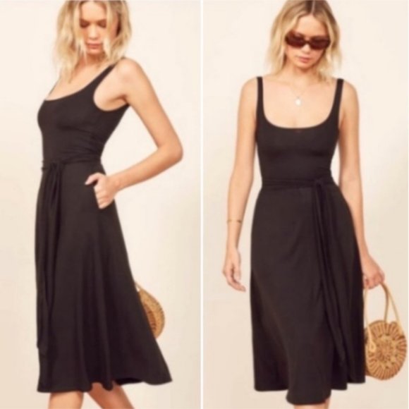 Reformation Dresses & Skirts - Reformation August Midi Dress in Black